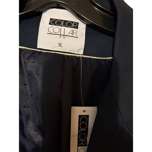 Men's XL Black  Blazer Gold Buttons Formal Classic Fit - Picture 4 of 9